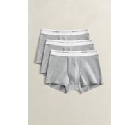 Trunk GANT "CORE TRUNK 3-PACK", Herren, Gr. 3XL, 3 Stk., grau (light grau melange), Jersey, Obermaterial: 95% Baumwolle, 5% Elasthan, eng, Unterhosen (56459531-XXXL) light grau melange