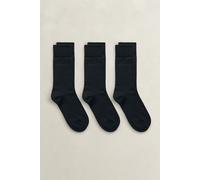 GANT Herren 3er-Pack Socken aus mercerisierter Baumwolle (43-45) MARINE