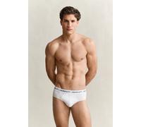 Slip GANT "Slip BRIEF 3-PACK 3er Pack", Herren, Gr. XL, weiß, Obermaterial: 95% Baumwolle CO. 5% Elasthan EL., Unterhosen Slip (73264819-XL) weiß