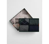 GANT Herren 4er-Pack Socken Argyle & Streifen in Geschenkbox (40-42) MARINE