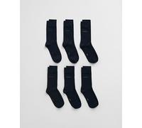 GANT Herren 6er-Pack Weiche Baumwollsocken (40-42) MARINE