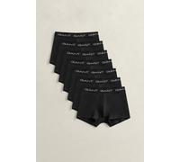 GANT Boxershorts TRUNK 7-Pack – Jersey, 95% Baumwolle/5% Elasthan – Herren M Schwarz