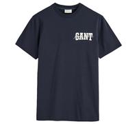 GANT Herren Arch Script SS T-Shirt, Evening Blue, XXL