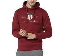 GANT Herren Archive Shield Hoodie Kapuzenpullover, MAHOGNY RED, XXL