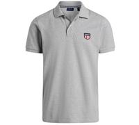 GANT Herren Archive Shield Ss Pique Polo Polohemd Poloshirt Grey Reg M