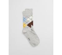 GANT Herren Argyle Socken (43-45) LIGHT Grau MELANGE