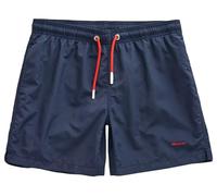 GANT Herren Badehose - Badeshort, Mesheinsatz, einfarbig (S (Small), Dunkelblau)