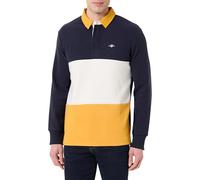 GANT Blocked Heavy Rugger Evening Blue Multi Mehrfarbig XL
