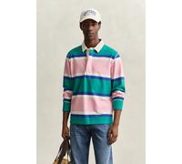 GANT Herren Blockstreifen Rugger (XXXL) AQUA Blau
