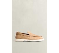 Slipper GANT "Boery", Herren, Gr. 43, braun, Veloursleder, Schuhe Slipper, Bootsschuh, Sommerschuh, Mokassin mit Lederfutter (49809630-43) braun