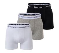 GANT Herren Boxershorts, 3er Pack - Boxer Briefs, Cotton Stretch, einfarbig Grau 2XL