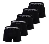 GANT Herren Boxershorts, 5er Pack - Core Trunk 5-Pack, Cotton Stretch, einfarbig Schwarz 2XL