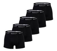 GANT Herren Boxershorts, 5er Pack - Core Trunk 5-Pack, Cotton Stretch, einfarbig Schwarz / 2XL XXL Schwarz