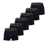 GANT Herren Boxershorts, 6er Pack - Core Trunk 6-Pack, Cotton Stretch, einfarbig Schwarz 3XL