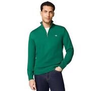Gant Herren Casual Cotton Half Zip Pullover, Deep Forest Green, 3XL EU