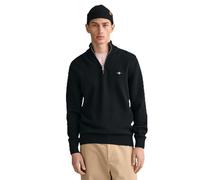 GANT Herren Casual Cotton Halfzip Pullover, Schwarz, 4XL EU