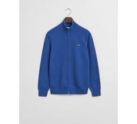GANT Herren Casual Cotton Strickjacke mit Reißverschluss (XXL) RICH Blau