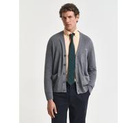 GANT Herren Casual Cotton Strickjacke (S) DARK Grau MELANGE