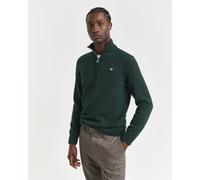 GANT Herren Casual Cotton Halfzip Pullover, Tartan Green, XL