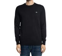 Gant Herren Classic Cotton C-Neck Pullover, Schwarz, L EU