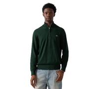 GANT Herren Classic Cotton Half Zip Pullover, Tartan Green, Small