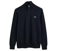 GANT Herren Pullover mit Zip-Kragen – Classic Cotton Half Zip – Baumwolle – Blau – 2XL
