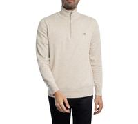 GANT Herren Classic Cotton Halfzip Pullover, Light BEIGE Melange, XX-Large
