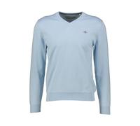GANT Herren Classic Cotton V-Neck Pullover, Fresh Blue, S