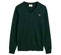 GANT Herren Classic Cotton V-Neck Pullover, Tartan Green, XXL