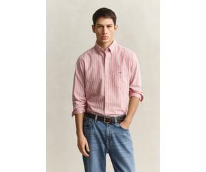 GANT Herren Classic Oxford-Hemd mit Streifen (L) MAPLE FIRE