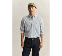 GANT Herren Classic Popeline-Hemd mit Karomuster (M) HERB Grün