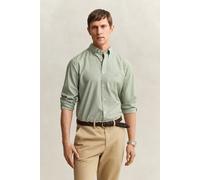 GANT Herren Classic Popeline-Hemd mit Streifen (S) HERB Grün