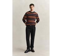 Chinohose GANT "REGULAR CLASSIC", Herren, Gr. 40, Länge 34, schwarz, Twill, Obermaterial: 97% Baumwolle, 3% Elasthan, regular fit lang, Hosen Chinohose, regular fit (41045755-40) schwarz