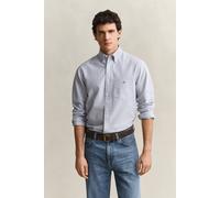 GANT Herren Classic Regular Fit Oxford-Hemd mit Streifen (M) COLLEGE Blau