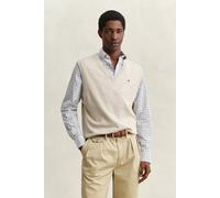 GANT Herren Classic Weste aus Baumwolle (L) OAT MELANGE