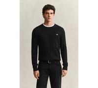 GANT Herren Classic Zopfstrickpullover (4XL) Schwarz