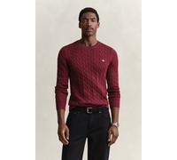 GANT Herren Classic Zopfstrickpullover (M) DEEP GRAPE WINE