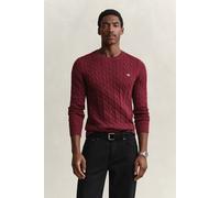 GANT Herren Classic Zopfstrickpullover (S) DEEP GRAPE WINE
