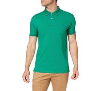 GANT Herren Contrast Collar Pique SS Rugger Polohemd, Lush Green, M