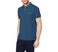 GANT Herren CONTRAST COLLAR PIQUE SS RUGGER Poloshirt, Blau (Insignia Blue 461), XXX-Large