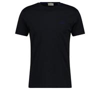 GANT Herren T-Shirt - CONTRAST LOGO, Rundhals, kurzarm, Baumwolle, Logo-Stickerei Schwarz 3XL