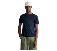 GANT Herren Contrast Logo SS T-Shirt, Evening Blue, XXL