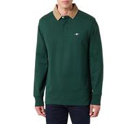 GANT Herren Cord Collar Heavy Rugger Polohemd, Grün, M