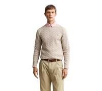 GANT - Zopfstrick Rundhalspullover aus Baumwolle rose red - Gr. - XXXL