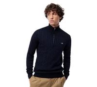 Gant Herren Cotton Cable Half Zip Pullover (1er Pack)