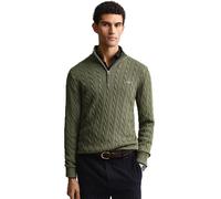 Gant Herren Cotton Cable Half Zip Pullover, Dry Herb Green, XXL EU