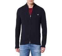 GANT Cotton Cable Full Zip Evening Blue Blau XXL