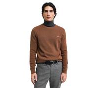 GANT Herren Cotton Pique C-Neck Pullover, Hazelnut Melange, XXL