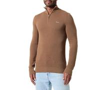 GANT Herren Cotton Pique Half Zip Pullover, Hazelnut Melange, S