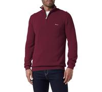GANT Herren Cotton Pique Half Zip Pullover, Rich Wine, L